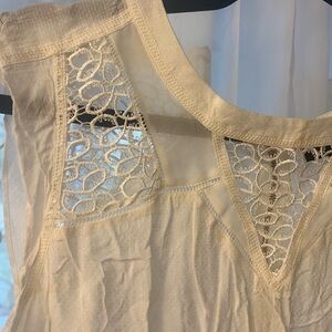 Warehouse White Lace Detail Top